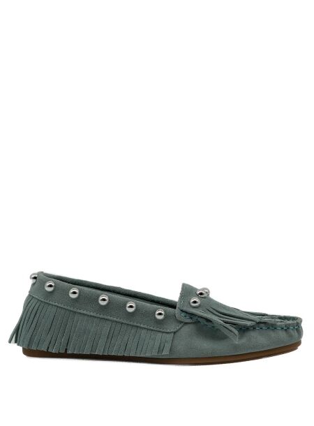 Btmr Dames mocassins licht blauw