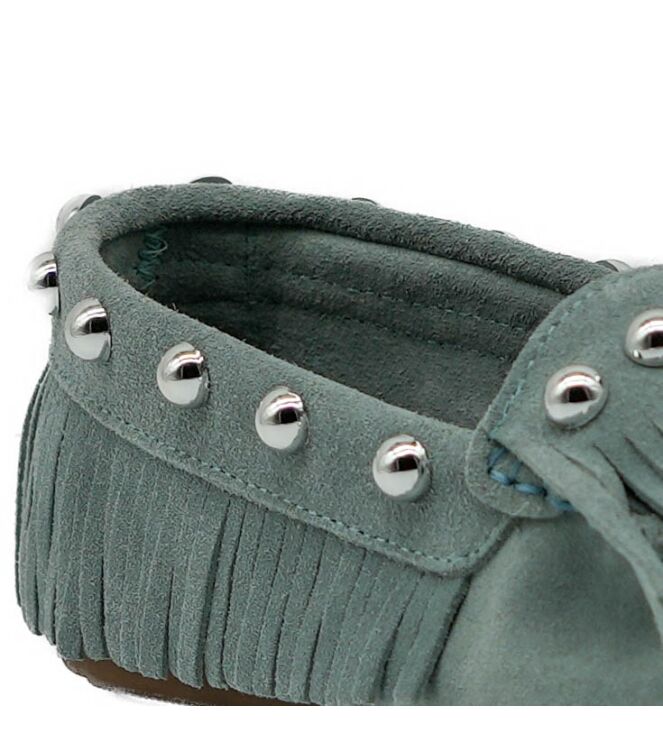 BTMR BTMR dames mocassins licht blauw Serraje Salvia Bony Caramelo BTMR dames mocassins licht blauw 52 blauw suede/nubuck Direct leverbaar uit de webshop van www.taft.nl/