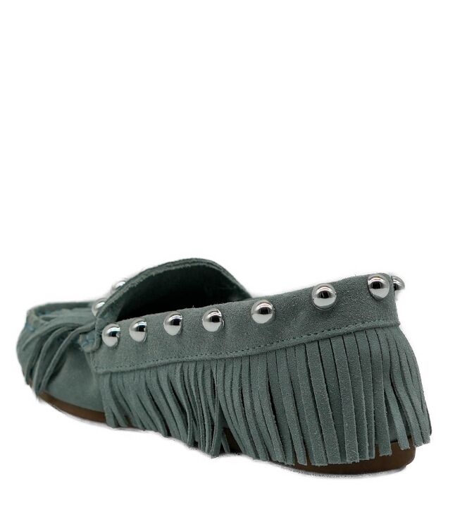 BTMR BTMR dames mocassins licht blauw Serraje Salvia Bony Caramelo BTMR dames mocassins licht blauw 52 blauw suede/nubuck Direct leverbaar uit de webshop van www.taft.nl/