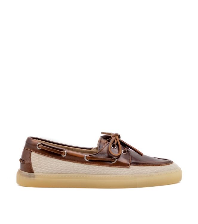 Copenhagen Studios Dames Mocassins in Bruin Creme online kopen