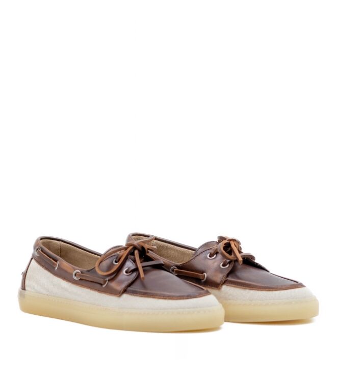 Copenhagen Studios Dames Mocassins in Bruin Creme online kopen