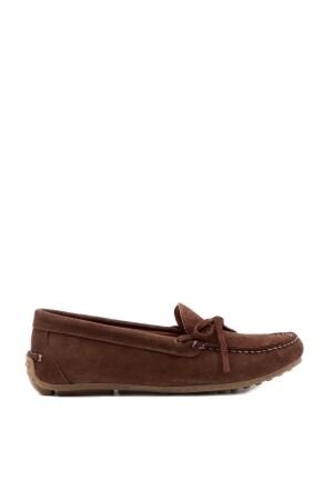Belang dames mocassins bruin suede