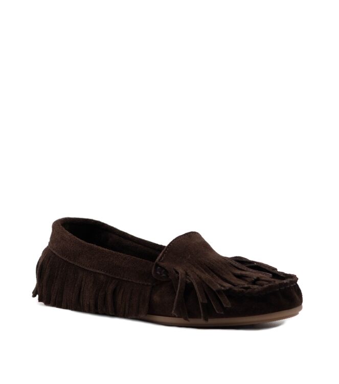BTMR dames mocassins bruin suede 62 bruin suede/nubuck Direct leverbaar uit de webshop van www.taft.nl/