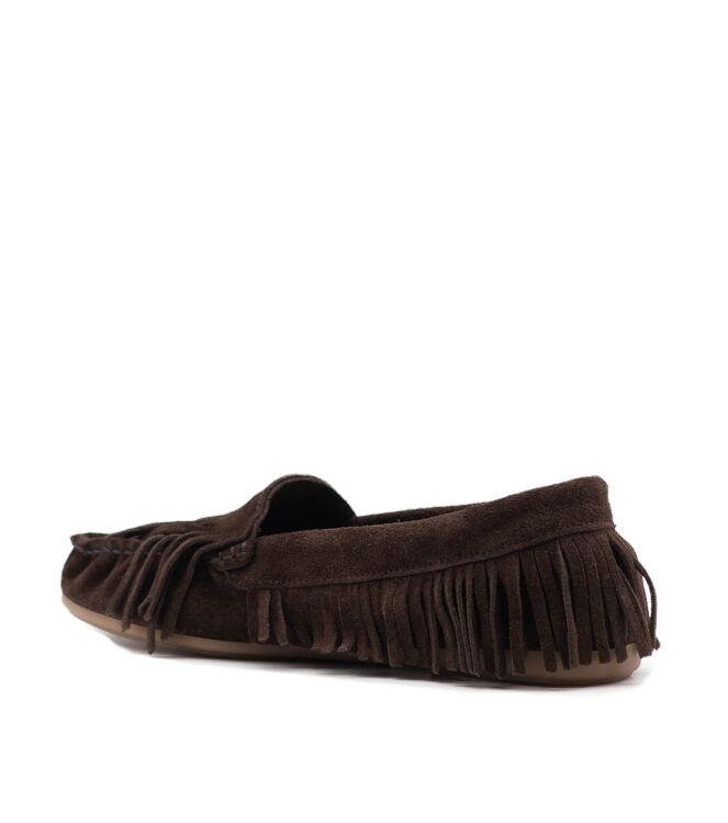 BTMR dames mocassins bruin suede 62 bruin suede/nubuck Direct leverbaar uit de webshop van www.taft.nl/