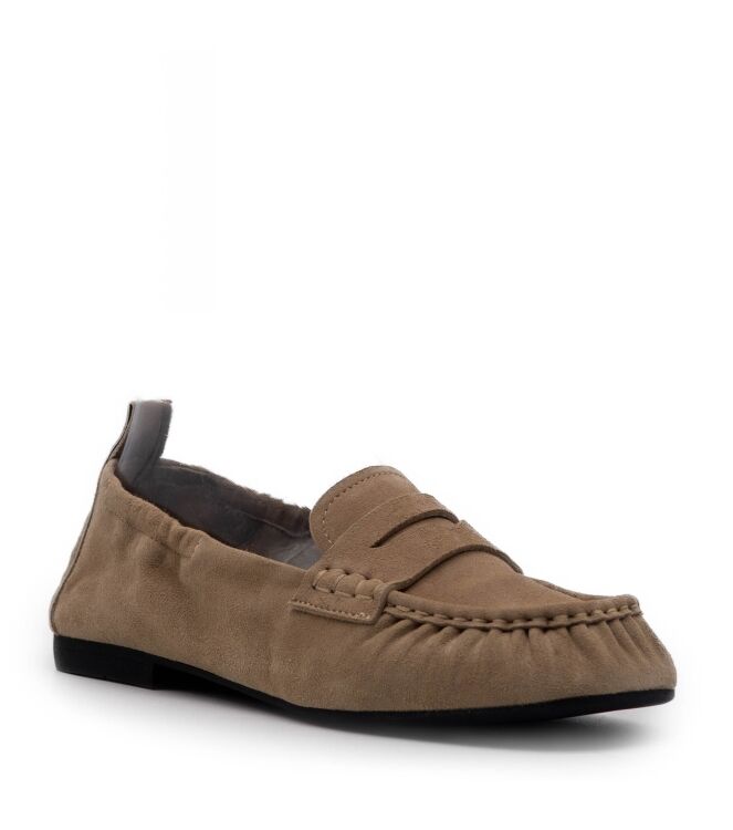 Copenhagen Studios Copenhagen Studios dames mocassins naturel Suede Sand Copenhagen Studios Dames Mocassins in Naturel online kopen