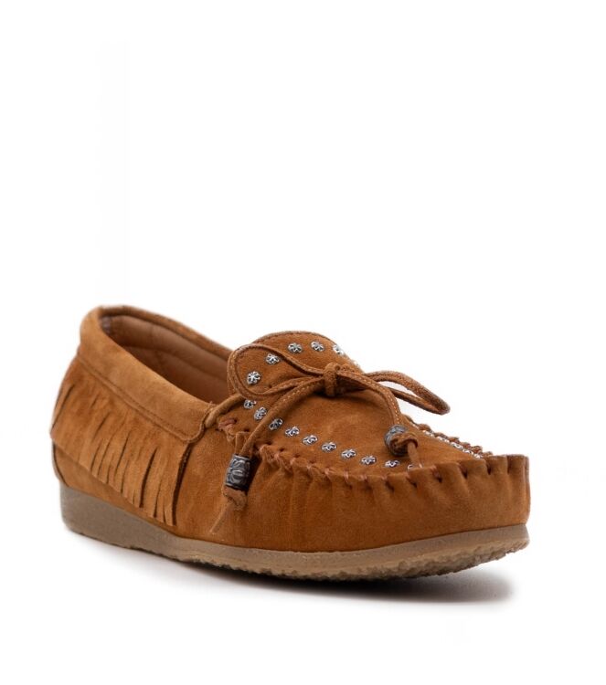 KMB Shoes Dames Mocassins in Naturel online kopen