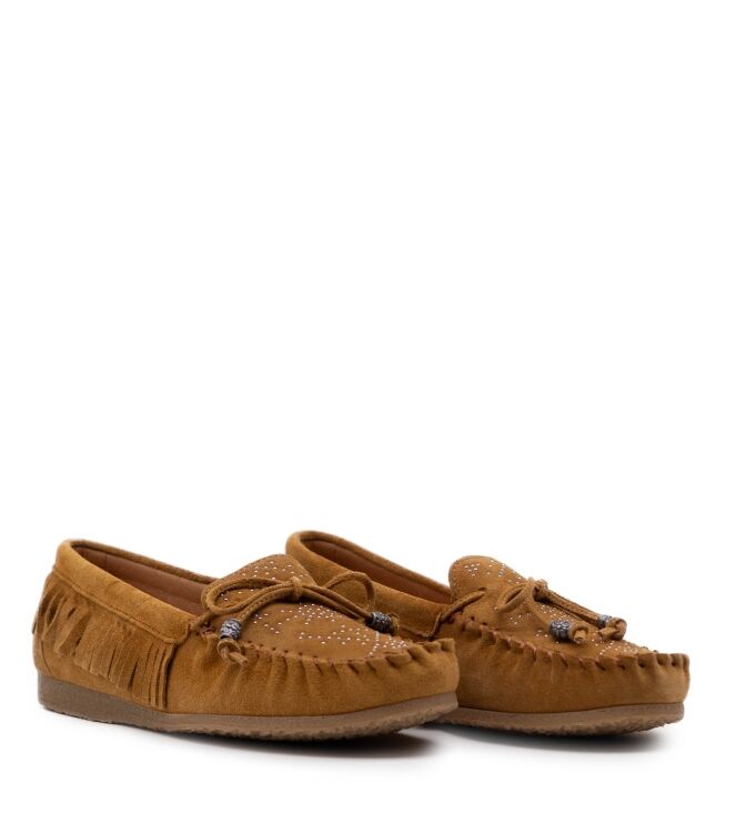 KMB Shoes Dames Mocassins in Naturel online kopen