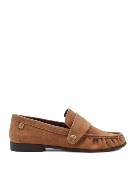 Popa Dames mocassins naturel suede