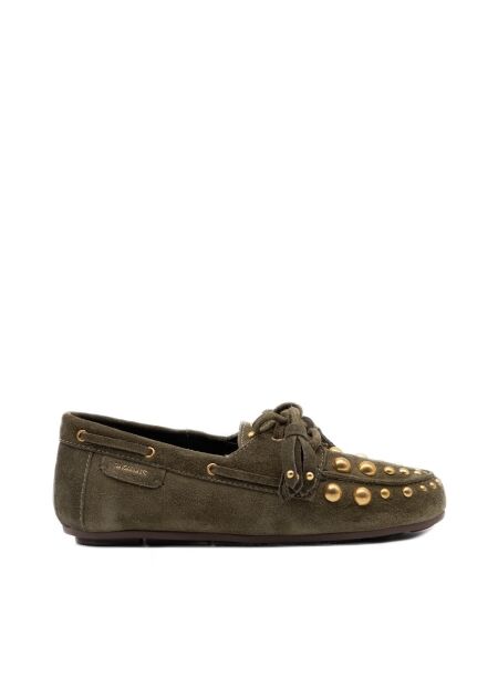 Lazamani Dames mocassins groen suede