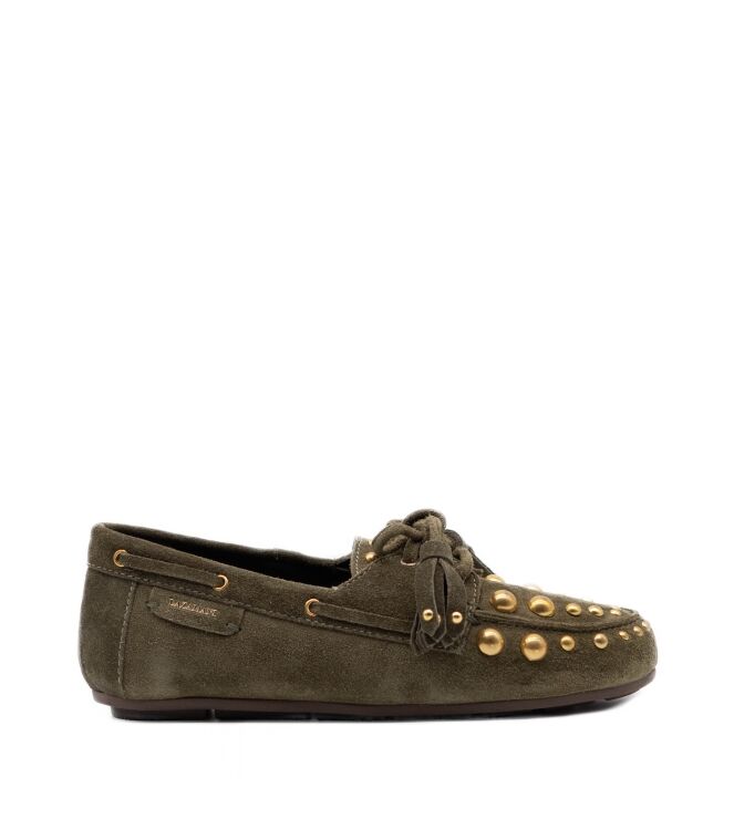 Lazamani dames mocassins groen suede 82 groen suede/nubuck Direct leverbaar uit de webshop van www.taft.nl/