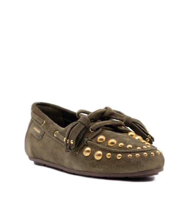 Lazamani dames mocassins groen suede 82 groen suede/nubuck Direct leverbaar uit de webshop van www.taft.nl/
