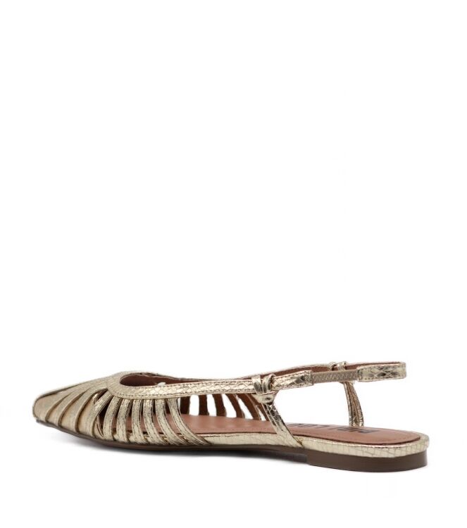 Bibi Lou Dames Puntige sling ballerina's in Goud online kopen 