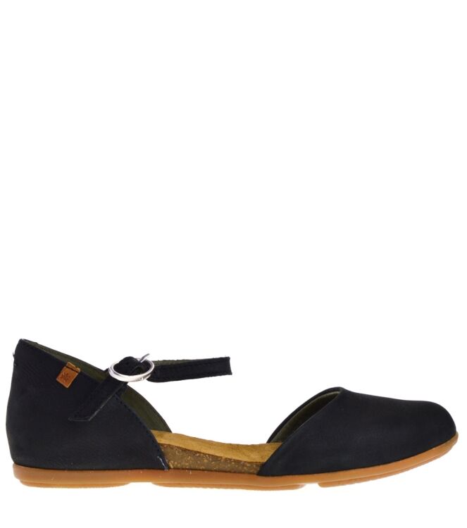 El Naturalista El Naturalista dames ballerina\'s diversen zwart Black Stella El Naturalista 54 Dames Ballerina Pumps in Zwart online kopen