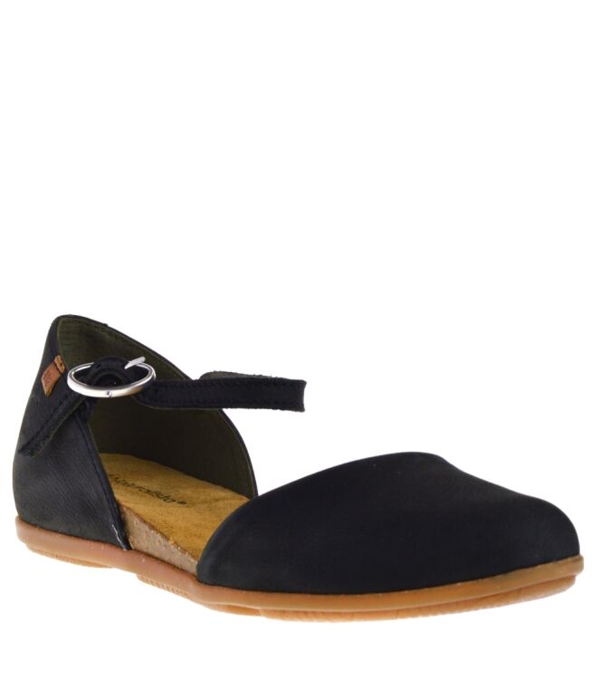 El Naturalista El Naturalista dames ballerina\'s diversen zwart Black Stella El Naturalista 54 Dames Ballerina Pumps in Zwart online kopen