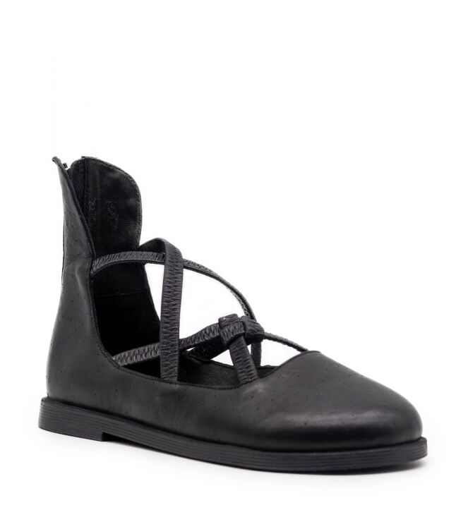 papucei papucei dames ballerina\'s zwart Black papucei Dames Ballerina's Zwart