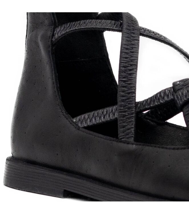 papucei papucei dames ballerina\'s zwart Black papucei Dames Ballerina's Zwart