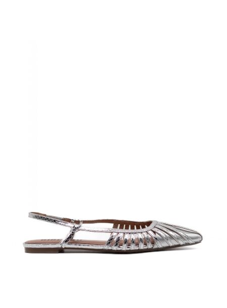 Bibi lou Dames ballerina rubberzolen zilv