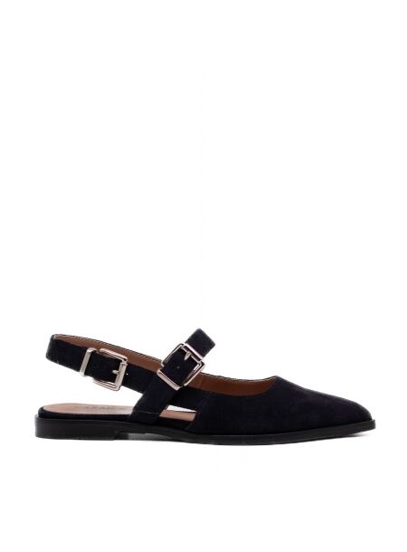 Carmens Dames ballerina rubberzolen blau