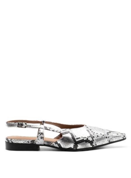 Carmens Dames sling ballerina zilv viper