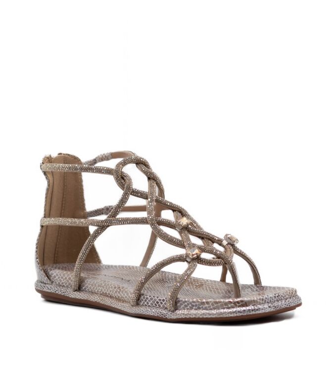 alma en pena  Dames Sandalen Goud Taupe 