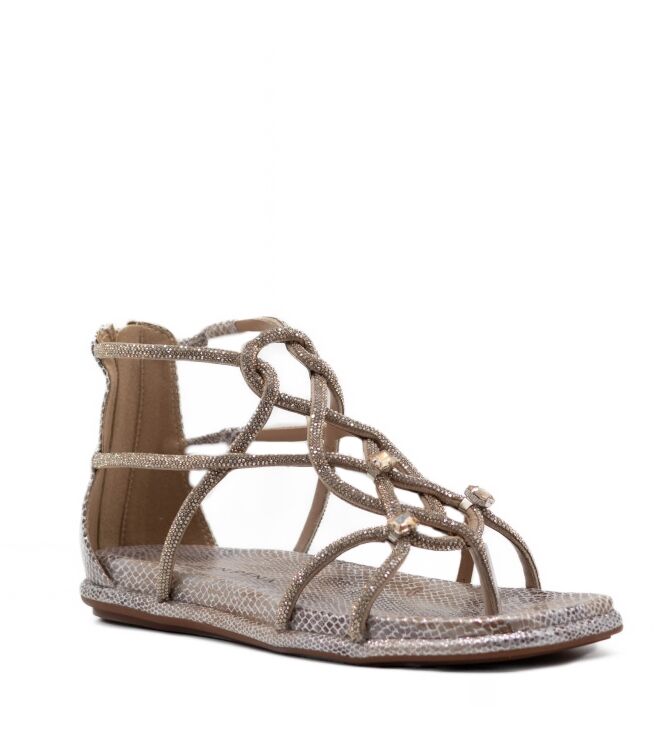 alma en pena  Dames Sandalen Goud Taupe 