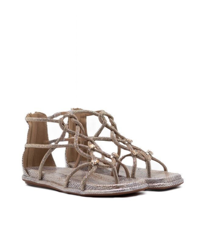 alma en pena  Dames Sandalen Goud Taupe 