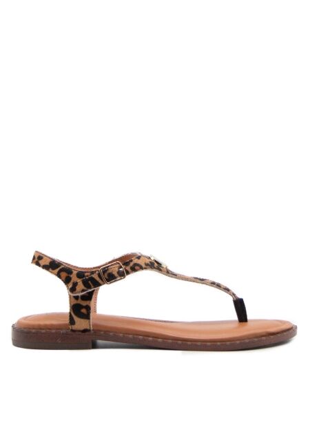 The happy monk Dames sandalen leopard