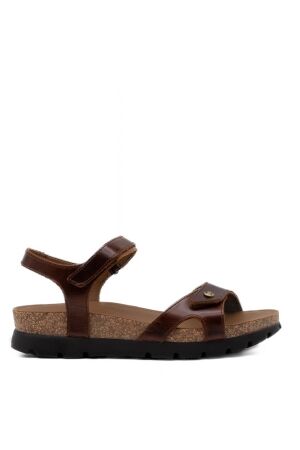 panama jack dames sandalen rubberzolen bruin