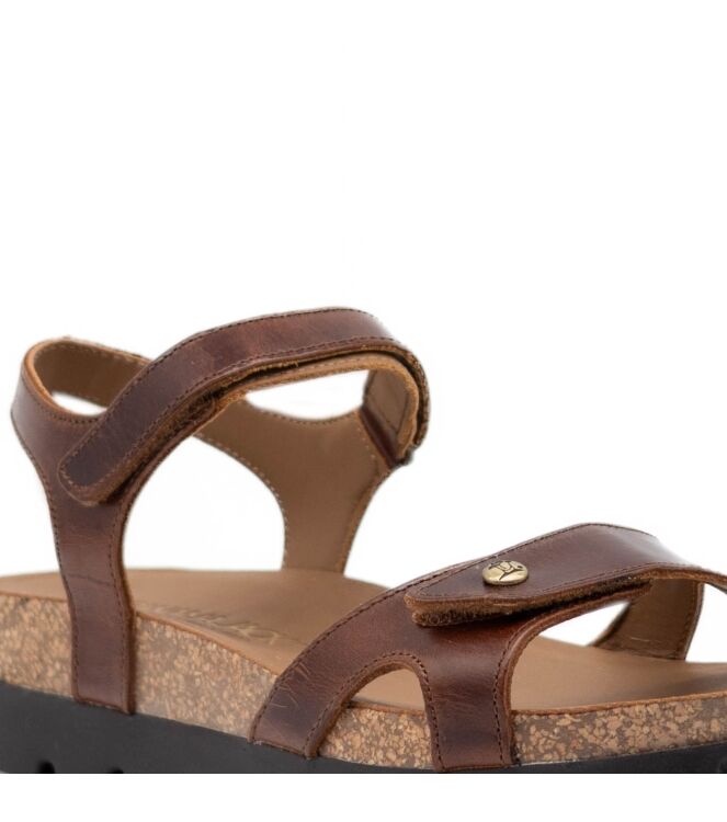 panama jack  Dames Sandalen Rubberzolen Bruin 