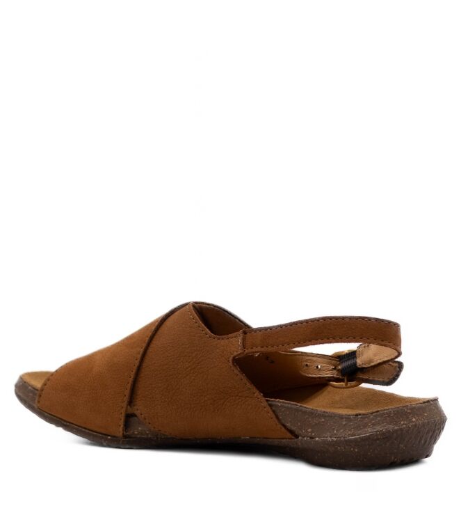 El Naturalista El Naturalista dames sandalen rubberzolen brui Nobuck Lavado Cuero El Naturalista Dames Sandaal in Bruin online kopen