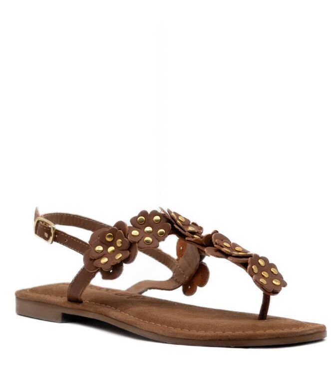 Lazamani Dames Sandaal in Bruin online kopen