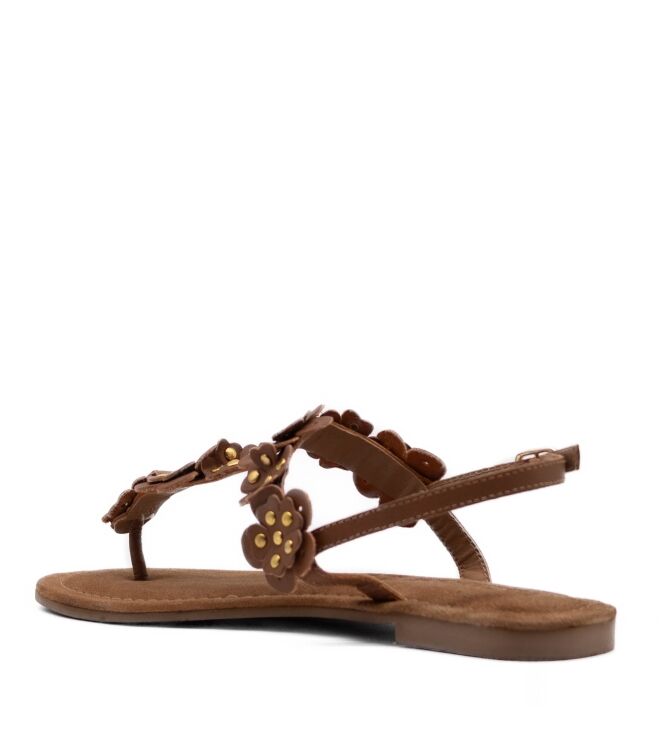 Lazamani Dames Sandaal in Bruin online kopen