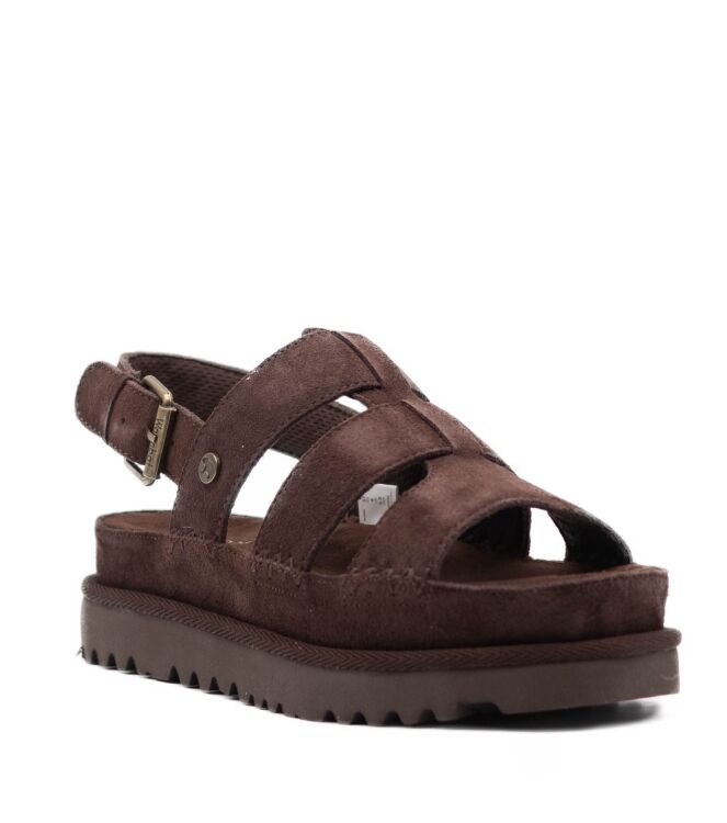 Warmbat Dames Sandaal in Bruin online kopen