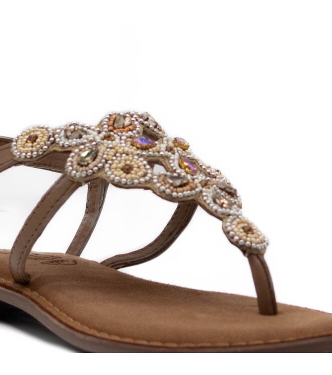 Lazamani Dames Sandalen in Beige online kopen 