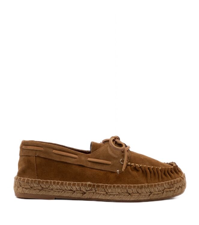 Kanna Dames Espadrilles in Natuel/Cognac online kopen