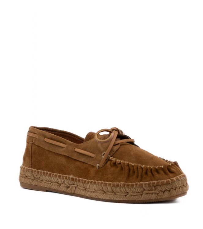 Kanna Dames Espadrilles in Natuel/Cognac online kopen
