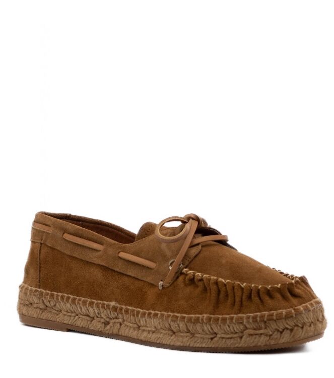 Kanna Dames Espadrilles in Natuel/Cognac online kopen
