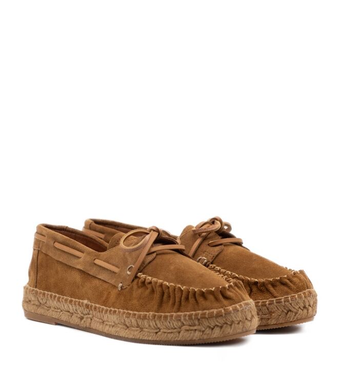 Kanna Dames Espadrilles in Natuel/Cognac online kopen