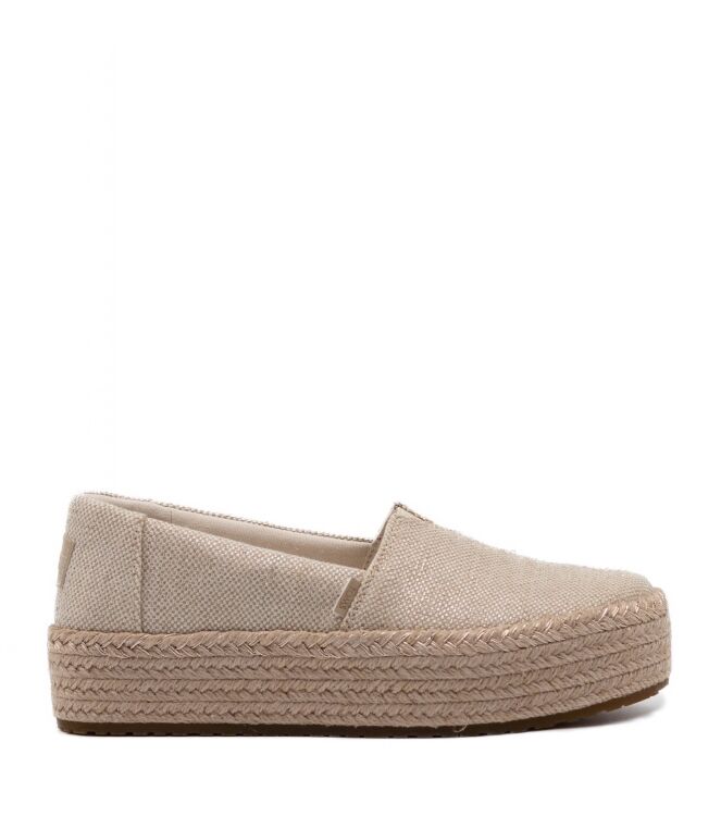 Toms Dames Espadrilles in Champagne Metallic Goud online kopen 