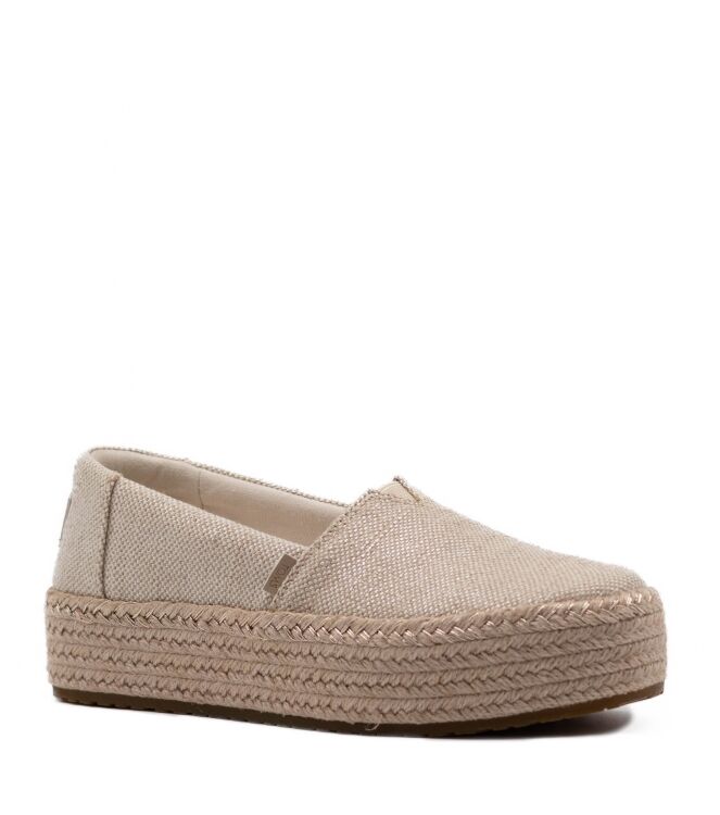 Toms Dames Espadrilles in Champagne Metallic Goud online kopen 