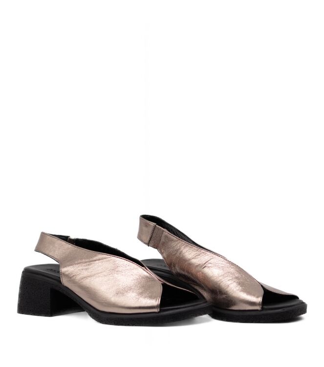 All Black Dames Sandalen op hak in Goud online kopen