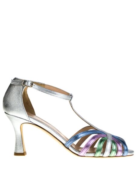Julie dee Julie Dee High Heels Sandals Grey for Woman 