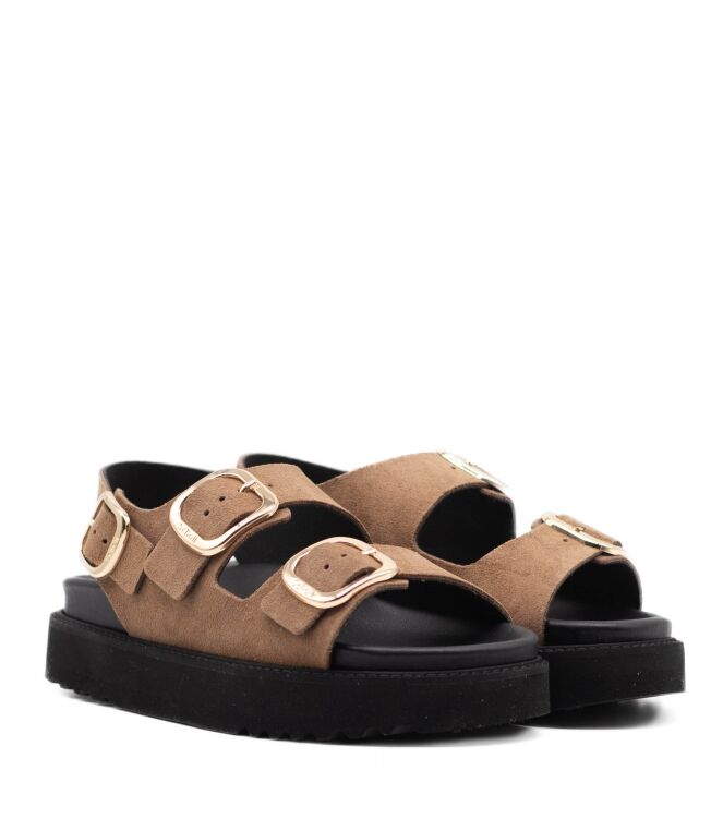 Scholl Dames Platform Sandalen in Bruin online kopen 