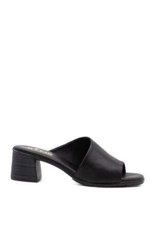 BTMR dames sandalen op hak zwart