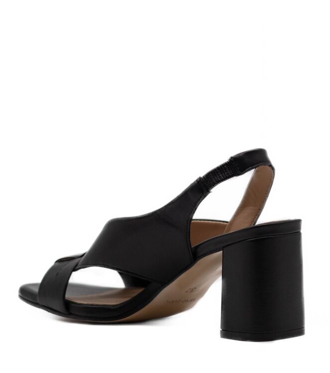 Rossano Bisconti Rossano Bisconti dames sandalen lerenzolen zwart Glove Nero Rossano Bisconti Dames Sandalen op hak in Zwart online kopen