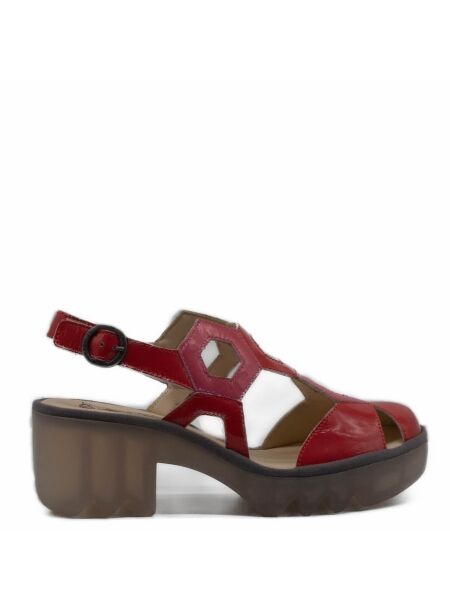 Fly london Dames sandalen op hak rood lak