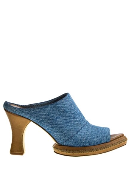 As98 Dames sandalen op hak blauw