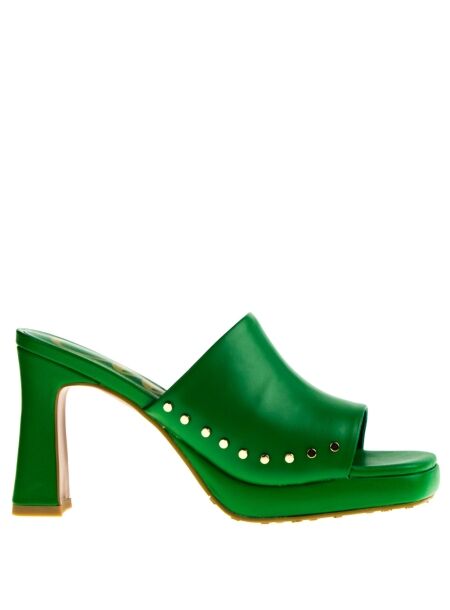 Cuple Dames sandalen op hak groen