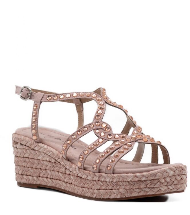 Alma en Pena Dames Platform Sandalen in Oud Roze online kopen 