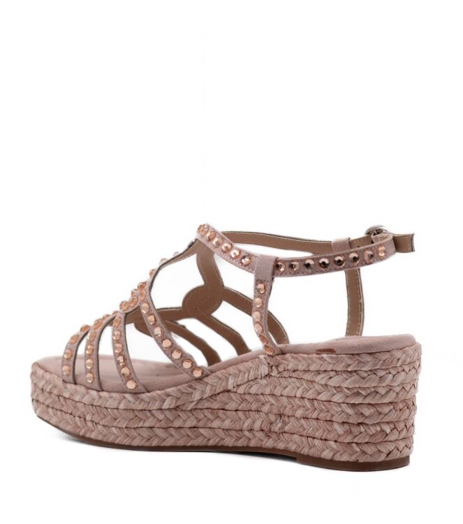 Alma en Pena Dames Platform Sandalen in Oud Roze online kopen 
